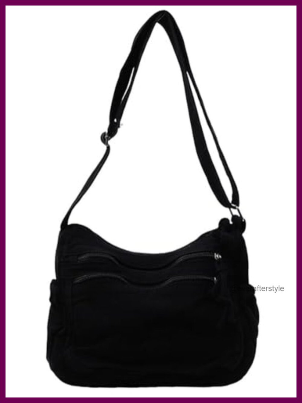 Canvas Shoulder Bag Slouchy Crossbody Hobo Tote Handbag